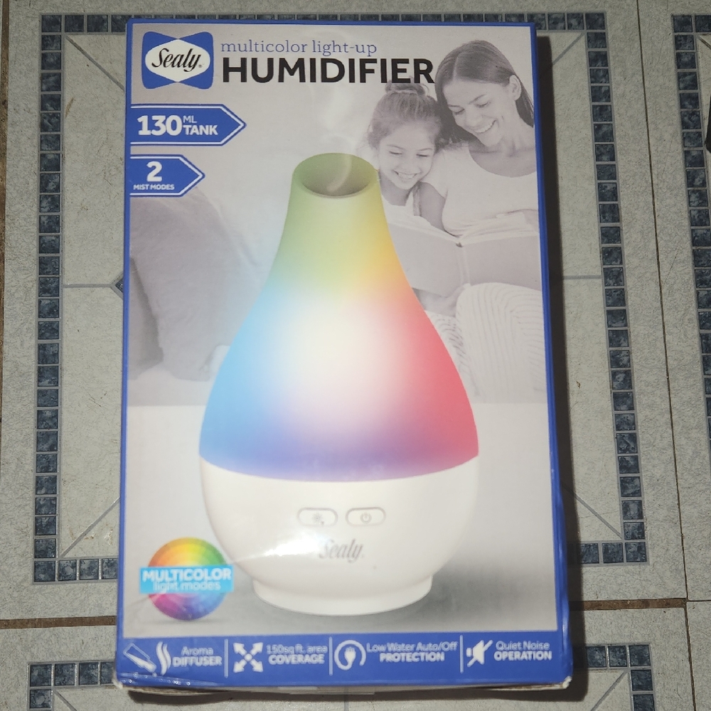 Sealy Multicolor Light-Up Humidifier